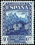 Spain 1931 Montserrat 40 CTS Blue Edifil 644